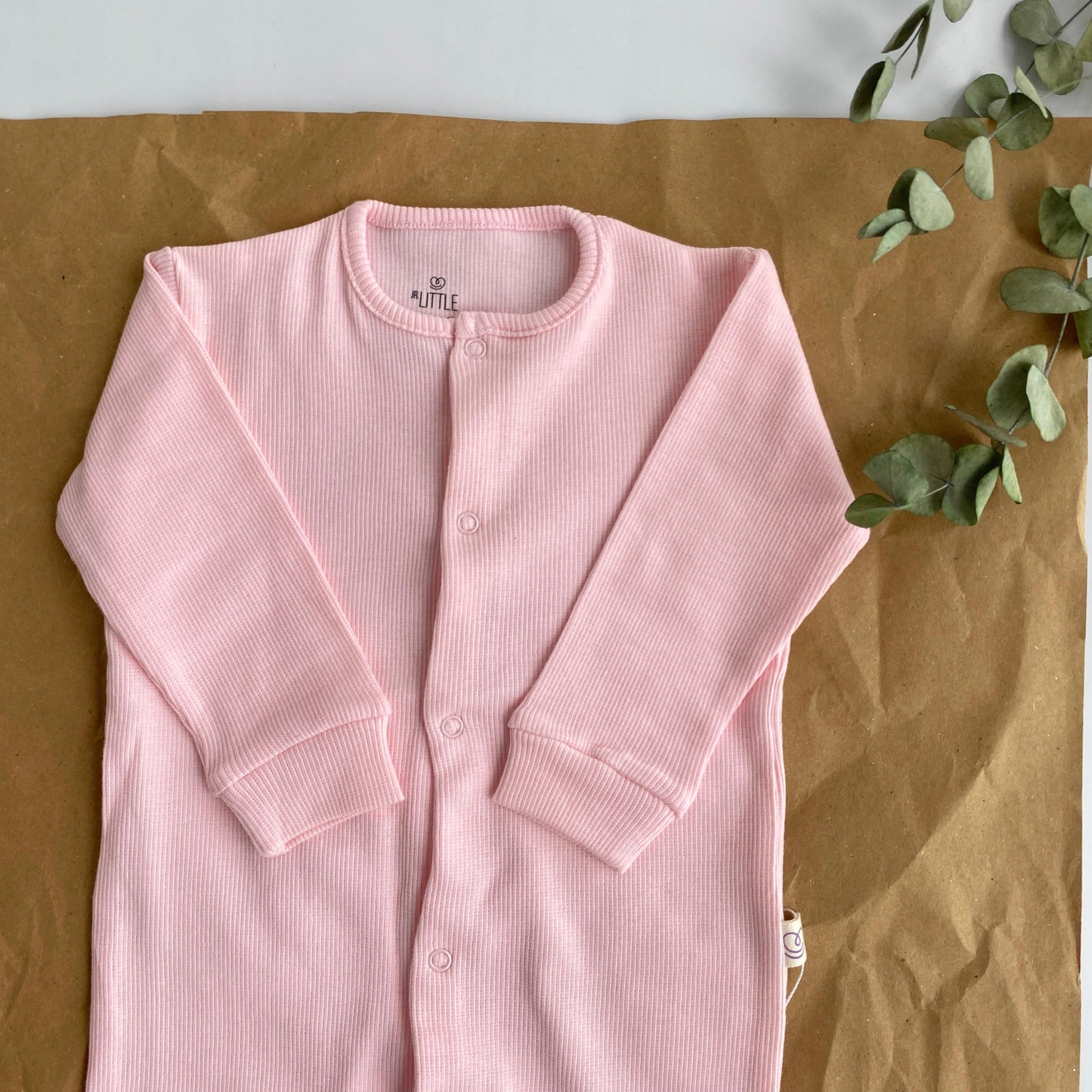 Pembe Kaşkorse Bebek Tulumu 6-9/9-12 Ay