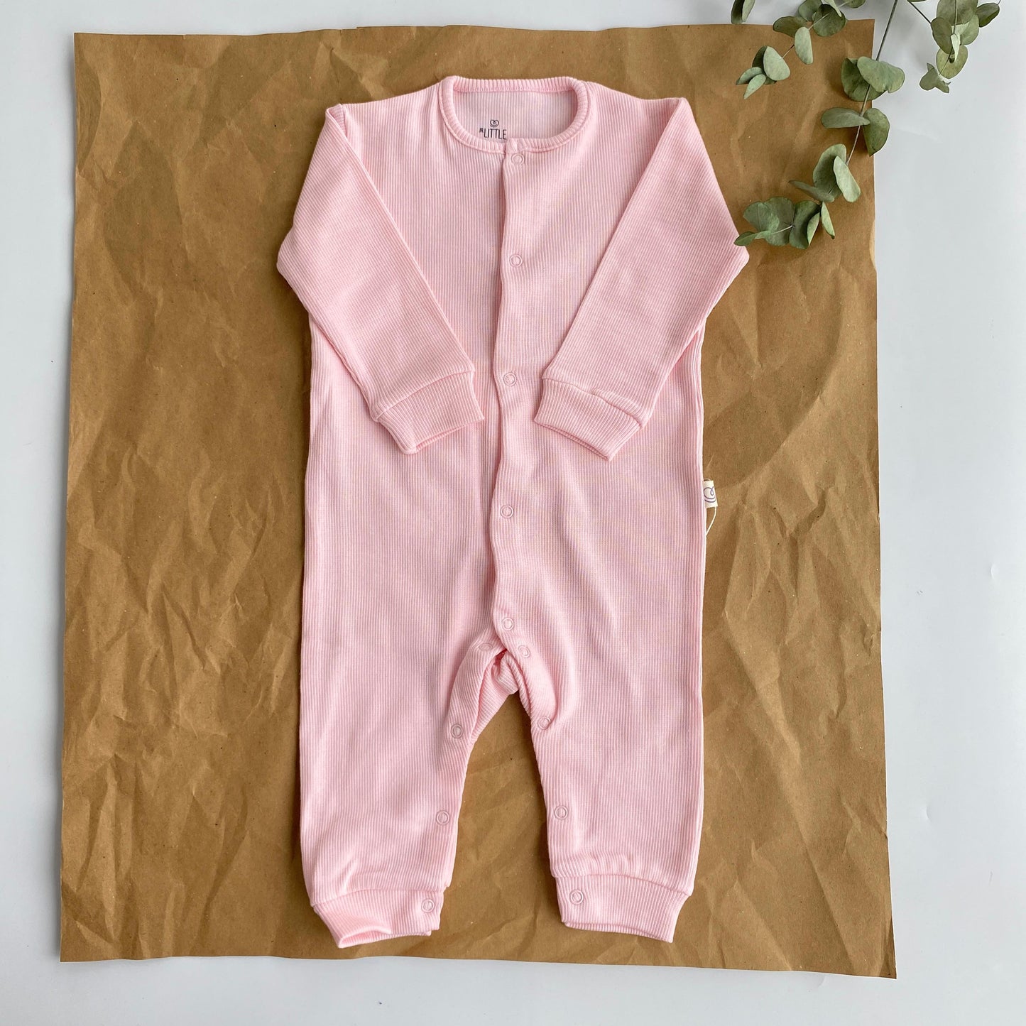 Pembe Kaşkorse Bebek Tulumu 6-9/9-12 Ay
